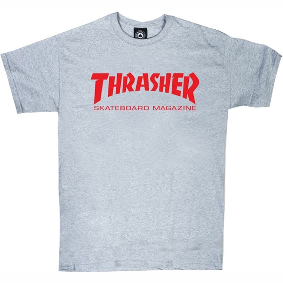 thrasher tee shirt skate mag (grey)
