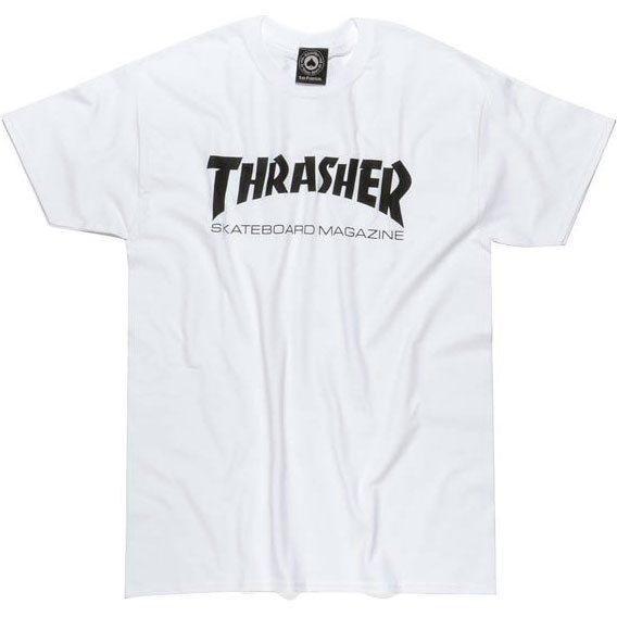 thrasher tee shirt skate mag (white)