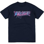 thrasher tee shirt vice logo (navy)