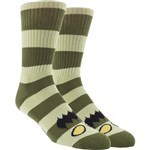toy machine socks monster big stripe (green)