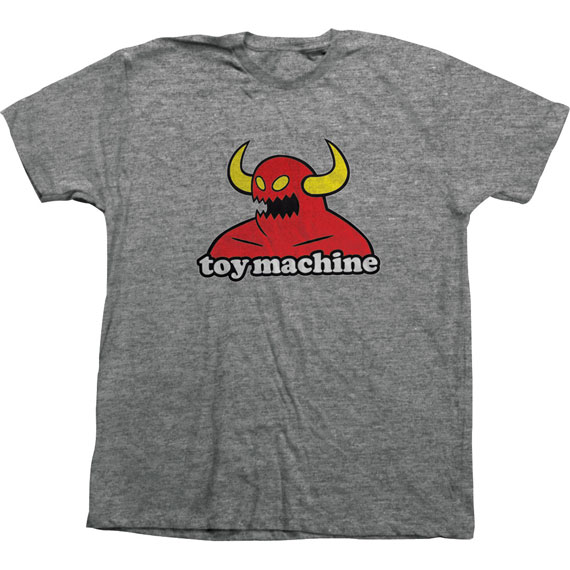 toy machine tee shirt monster (graphite)