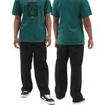vans pants covina 5 pocket baggy denim (black)