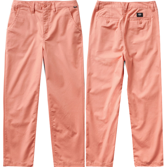 vans pants girls skate chino authentic (terra cotta)