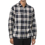 vans shirt flannel long sleeves sycamore (oatmeal/black)