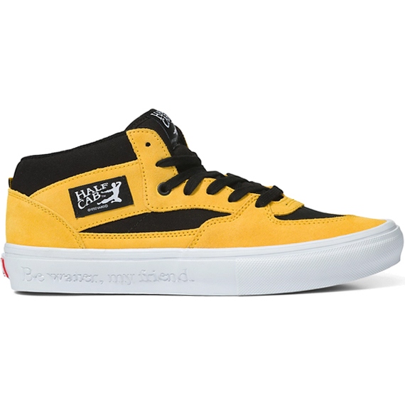 vans shoes bruce lee skate half cab (black/yellow)