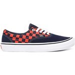 vans shoes era pro checkerboard (navy/orange)