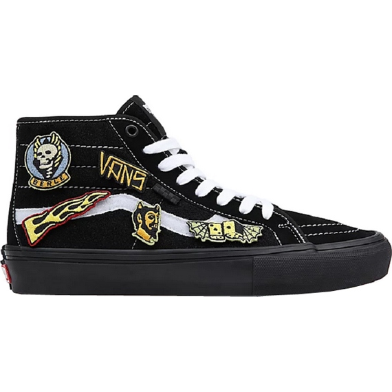 vans shoes skate sk8-hi decon (black) elijah berle