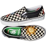 vans shoes skate slip-on skateistan (checkerboard)