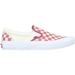 vans shoes slip-on pro checkerboard (mineral red/white)