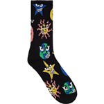 vans socks skate clay (black)