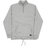 vans sweatshirt crew quarter zip versa dx (cement heather)