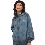 vans sweatshirt girls hood cosmic wash (copen blue)