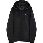 vans sweatshirt hooded zip basic (black heather)