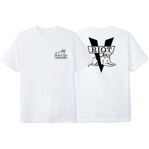 venture tee shirt riot (white/black)