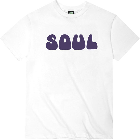 violet tee shirt soul (white)
