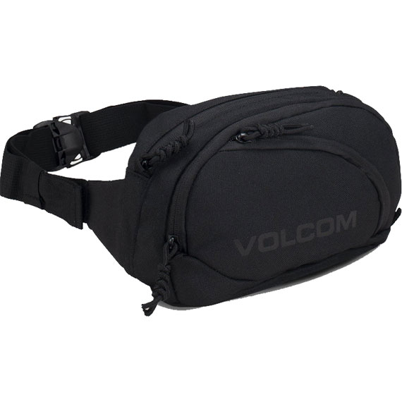 volcom bag side bum banane waisted pack (black) 02