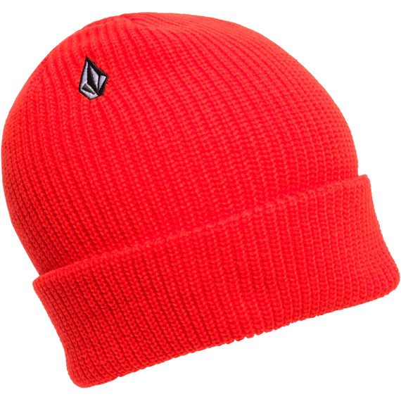 volcom beanie full stone (bright red)