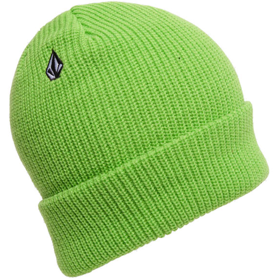 volcom beanie full stone (electric green)
