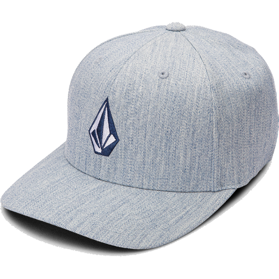 volcom cap flexfit xfit full stone heather (blue combo)