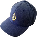 volcom cap flexfit xfit full stone heather (navy)