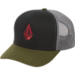 volcom cap trucker full stone cheese (crimson)