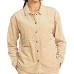 volcom jacket girls shirt shacket stone street (khaki)