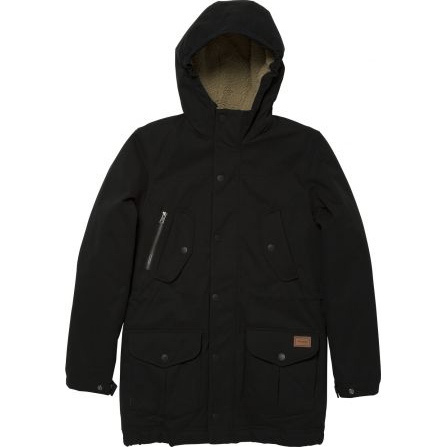 volcom jacket kids parka starget 5k (black)