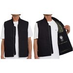 volcom jacket vest skate vitals collin provost (black)