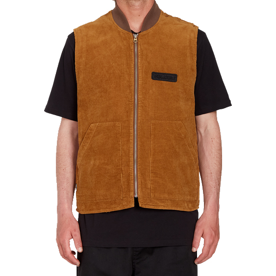 volcom jacket vest skate vitals collin provost (rubber)