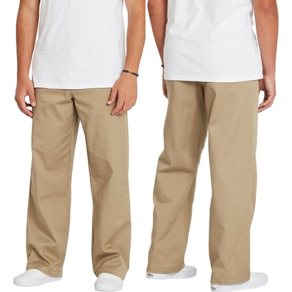 volcom pants loose trucks tight lines chino (khaki)