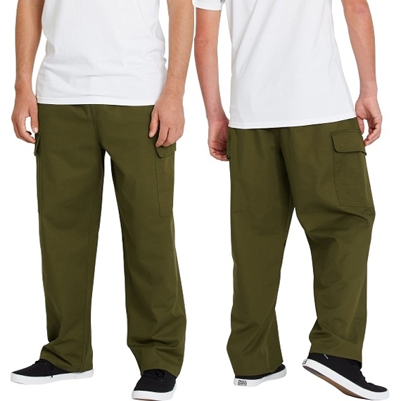 volcom pants loose trucks tight lines ew (military)