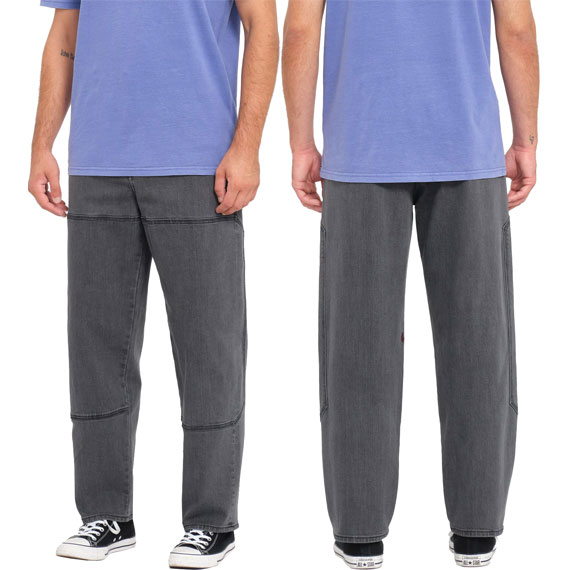 volcom pants skate vitals denim remy s (neutral grey)