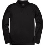 volcom polo long sleeves skate vitals chris pfanner (black)