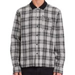 volcom shirt long sleeves louie lopez flannel (black)