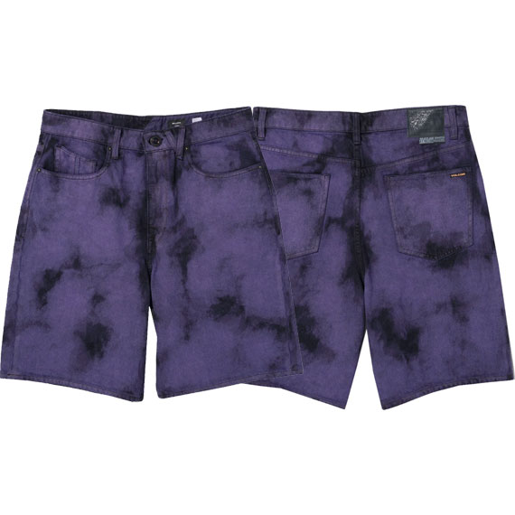 volcom short billow (deep purple)