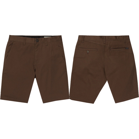 volcom short chino frickin modern stretch (dark earth)