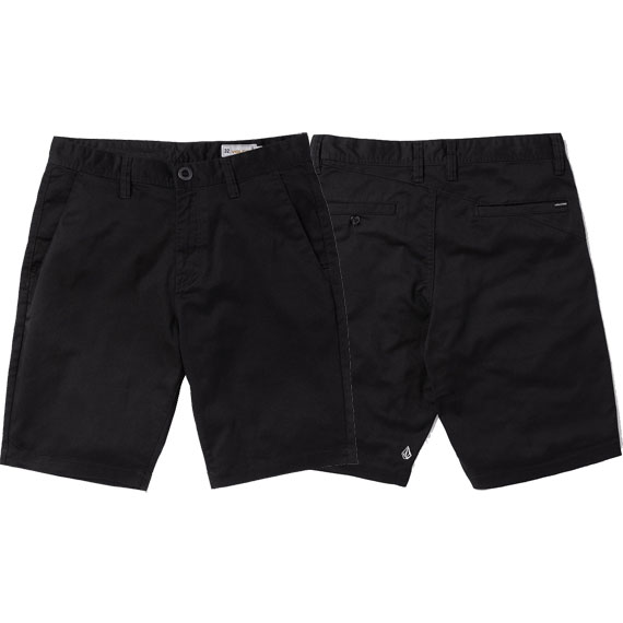 volcom short chino frickin modern stretch 21 (black)