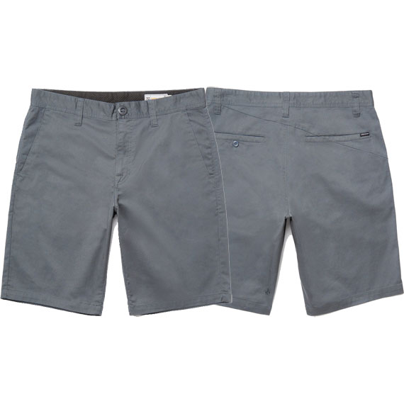 volcom short chino frickin modern stretch 21 (dark slate)