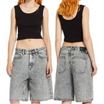 volcom short girls beeggy (grey vintage)