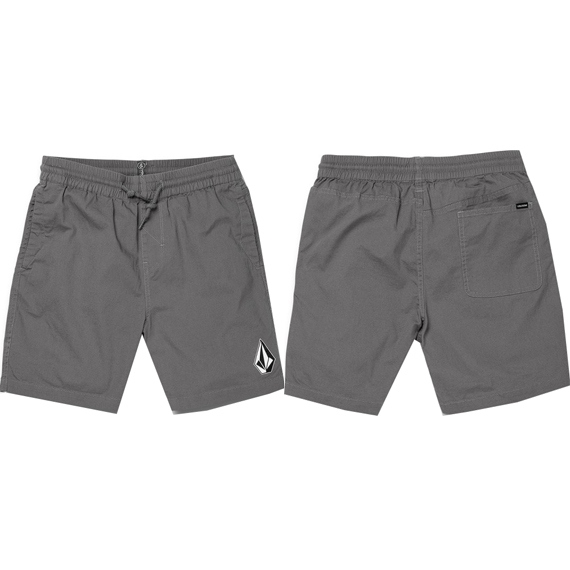 volcom short kids trunk deadly stones (gunmetal)