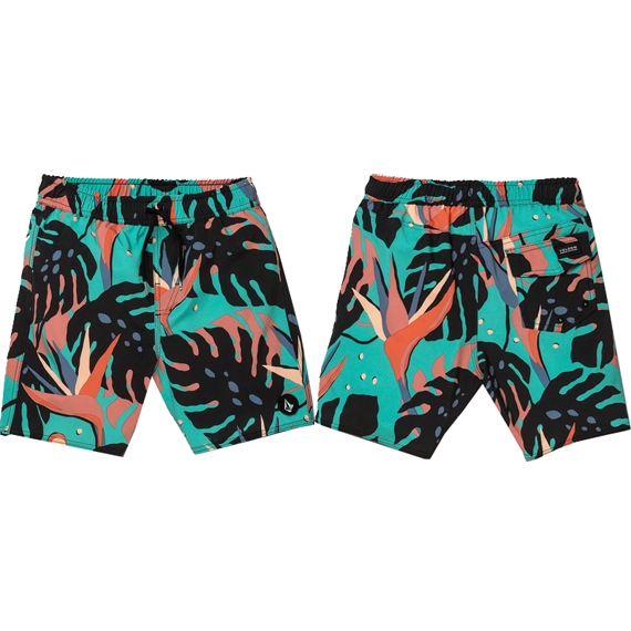 volcom short kids boardshort trunk mentawais ew (mysto green)