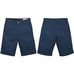 volcom short kids chino frickin (service blue)