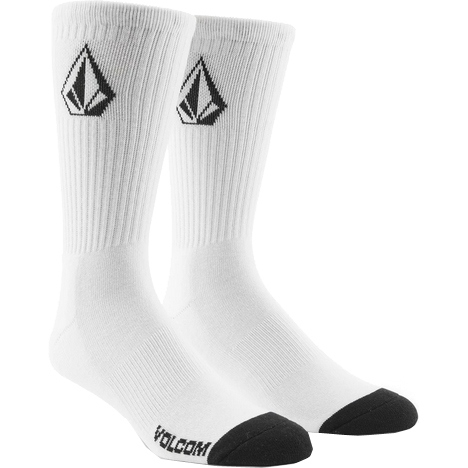 volcom socks full stone (white)