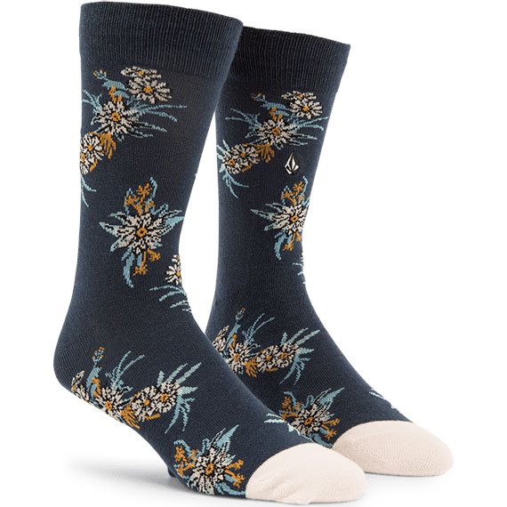 volcom socks true (navy combo)