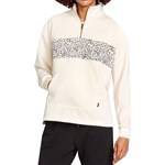 volcom sweatshirt girls mock neck zip stone stacked (sand)