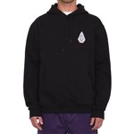 volcom sweatshirt hood fa tetsunori (black)