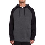 volcom sweatshirt hood homak (heather grey)