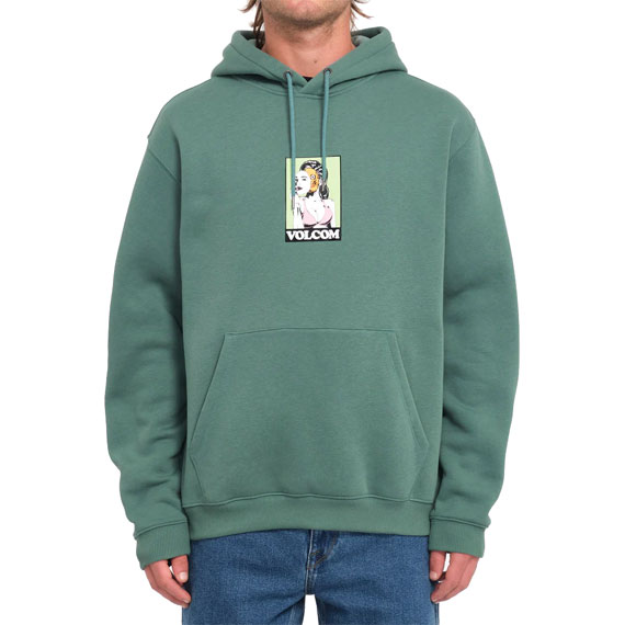 volcom sweatshirt hood noder (sea green)