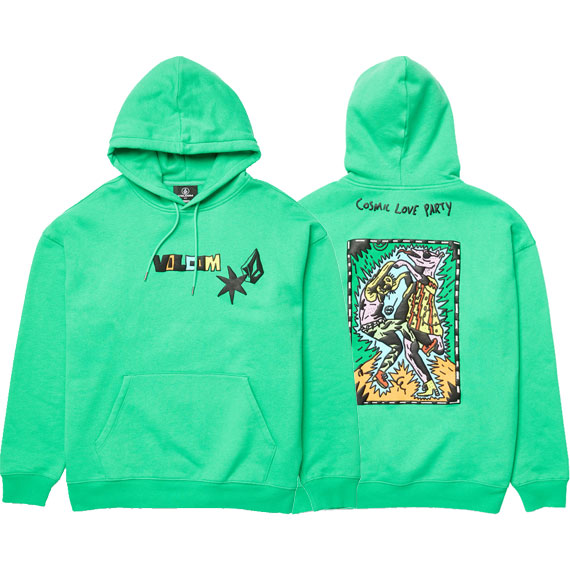 volcom sweatshirt kids hood fa bob mollema (mint)