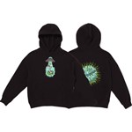 volcom sweatshirt kids hood udder space (black)